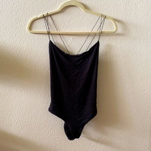 Spaghetti Strap Criss-Cross Back Lara Bodysuit